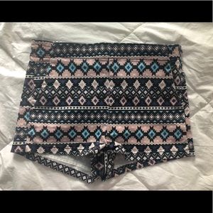 Aztec high waisted shorts